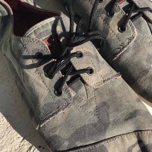 TOMS Camouflage Rover Slip On Lace Up Heritage Canvas Sneakers Shoes Men’s 14 main image 7